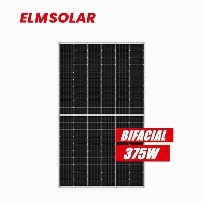 China Factory Direct Wholesale 166mm Solar Home System ELM 350w 360w 375w PV Panels Half Cell Mono Bifacial Solar Panels for sale