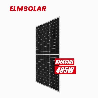 China Hot Selling ELM Solar Plant Double Home System Mono Glass PV Panel 480w 490w 795w Bifacial Solar Panels For Sale for sale