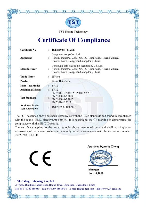 CE - Dongguan Efa Co., Ltd.