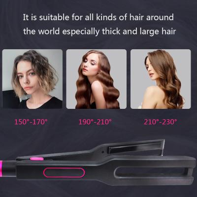 China Outdoor Professional Hair Straightener Flat Iron For Hair Titanium Flat Iron Hair Ionic Flat Straightener for sale