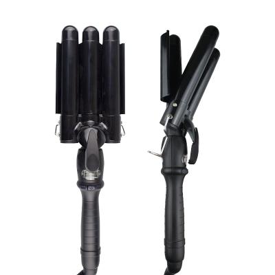 China Deep Curling Wave Hair Curler Ceramic Curling Iron Hair Curler Machine Hair Wand Curler Curler Hair Curler 3 Barrels for sale