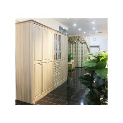 China Custom Cabinet Adjustable Wardrobe European Style Wholesale Scratch-Resistant Wardrobe (Size) With Hinged Doors for sale