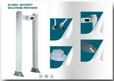 China Porta nivelada dos detectores de metais do corpo da exposição 255 do LCD, passagem através do detector de metais com sistema do armazenamento da nuvem à venda