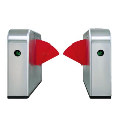 China Subway Entrance Security Turnstile Gate Rfid Reader Qr Code Flap Barrier High Sensitivity for sale