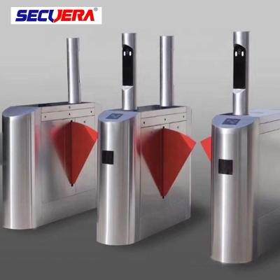 China Pedestrian swing barrier swing gate rfid card reader security turnstile speed gate for sale