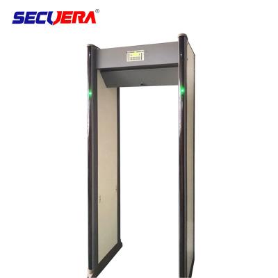 China Arched Body Scanner Metal Detector Gate 33 Zone Security Equipment Sound / Light Alarm for sale