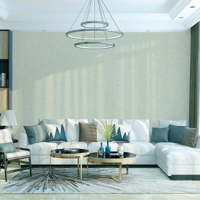 China Interior Decoration Realistic Modern Style 3d Plain Euro Colored PVC Wall Fabric for sale