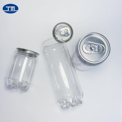 China Plastic Beverage JIMA Juice Store Jar 250Ml 330ML350ML 400ML 500ML 650ML Pet Plastic For Beverage Lowest Price Boxed Plastic canscustom can for sale