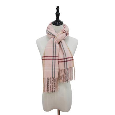 China Best Quality Popular Scarf Custom Logo Plaid Ladies Scarf Winter Scarf For Women for sale