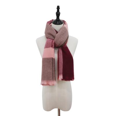 China Trendy Fashion Face Scarf China Manufacturing Other Scarves Hot Sale Plaid Scarf For Women for sale