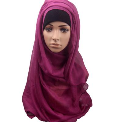 China Hot Multiple Color Custom Logo African Head 100% Polyester Chiffon Hijab Scarf for sale