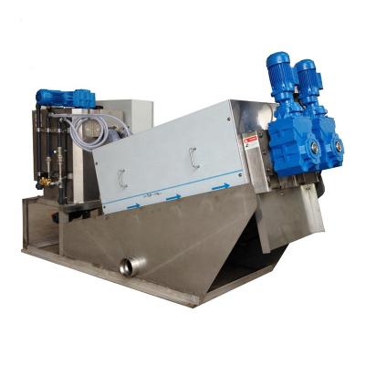 China Multi Disk Gravity Belt Thickener Oil Sludge Dewatering Screw Press for sale