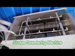 multi disc screw press sludge dewatering machine for industrial wastewater treatment