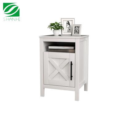 China Shnahe 1 MDF Bedroom Solid Wood Large White Drawer Side End Table for sale