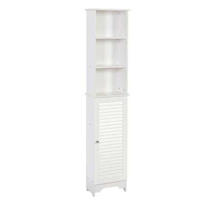 China One Door Modern Wooden Tall Bathroom Cabinet With Shelf , Corner Bathroom Furniture for sale