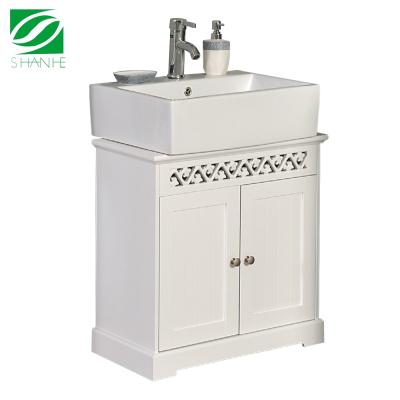 China Shanhe Modern Small Basin Bathroom Cabinet Vanity for sale