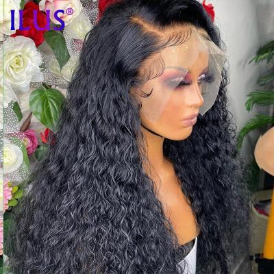 China Free Sample Curly Wig Brazilian Curly Lace Front Wigs Brazilian Hair Black Color 360 Transparent 13x6 Headband Glueless Full Lace for sale