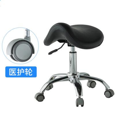 China Modern Spa Massage Salon Adjustable Fabric Chair Office Beauty Salon Stool With Wheel Bearing for sale