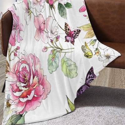 China Anti-pilling China supply high quality 60*80 inches printed 100% weighted polyester blanket for sale