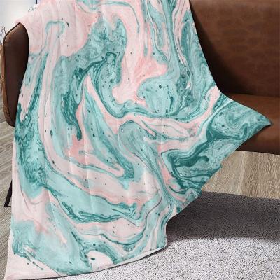 China Anti-pilling Super Soft Custom Digital Printing Travel Baby Flannel Receiving Blanket for sale