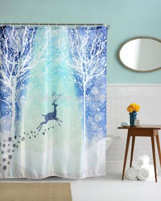 China Sustainable Wholesale Cheap Digital Bathroom 3D Curtain for sale