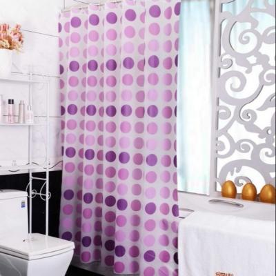 China Sustainable New Design Exquisite Waterproof Bathroom PVC Shower Curtains for sale