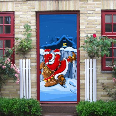 China Waterproof+Eco-friendly 77*200cm Front Door Wall Wallpaper Digital Printing Wall Stickers for sale