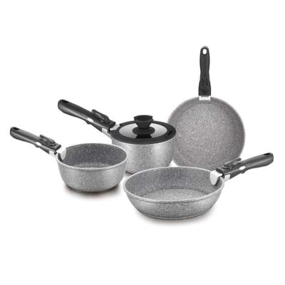 China Sustainable Die Cast Aluminum Cooking Pot Cookware Set Non-Stick Cookware Sets for sale