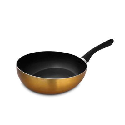 China Non Sustainable Aluminum Stick Die Casting Chinese Wok for sale