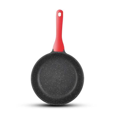 China Sustainable Induction Bottom Aluminum Non Stick Marble Coating Fry Pan for sale