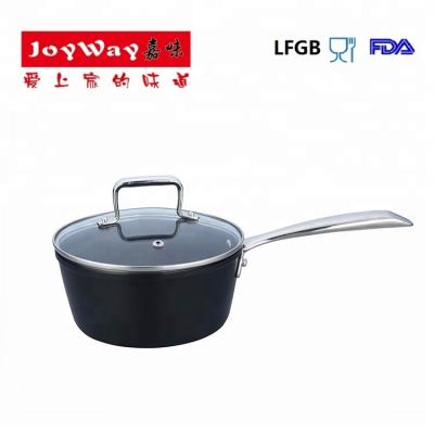 China Sustainable Joyway Forged Aluminum Nonstick Sauce Pan With Induction 16cm 18cm 20cm for sale