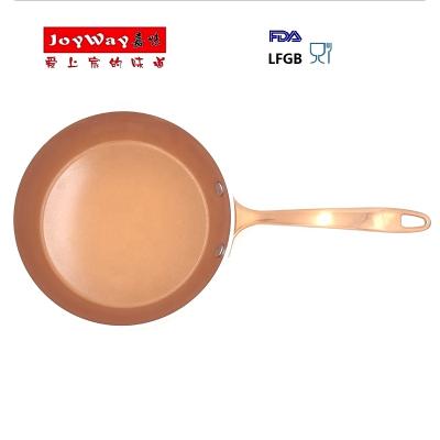 China Sustainable home kitchen cooking modern design non-stick cookware sets copper kitchen cookware sauce pan for sale