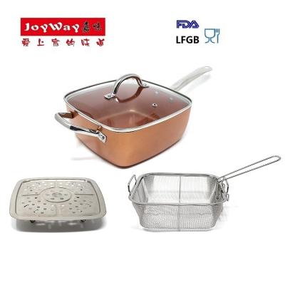 China Sustainable Aluminum Square Kitchen Wares Set Multifunctional Kitchen Cooking Wares Set for sale