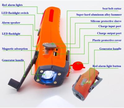 China Emergency car/bus best-selling car tool kit the emergency break car emergency escape glass hammer for sale