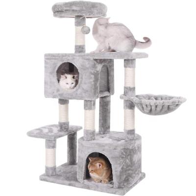 China A Grade Sustainable Quality Guaranteed Pet Products Fashion Cat Tree House Wood Pet for sale