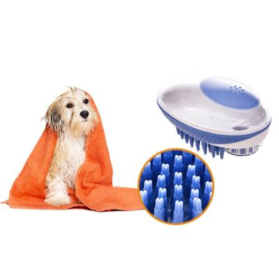 China Viable Factory Style Wholesale Dog New Cat Grooming 2 in 1 Massage Pet Wash Bath Brush for sale