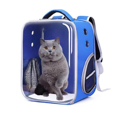 China Viable factory OEM custom off bag pet bird transparent backpack dog cage hot selling pet carrier supplies for sale