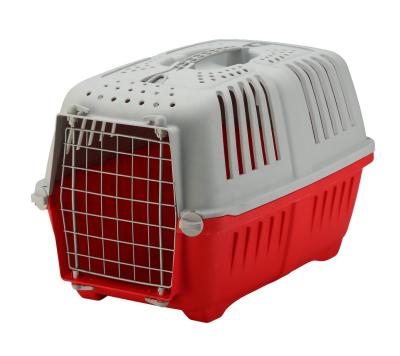 China 2021 Factory Custom Plastic Shipping Dog Carrier Box Breathable Pet Cages Bag Carrier And Travel Crates Kennel for sale