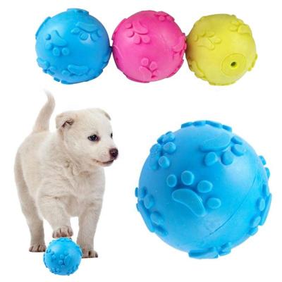 China New Hot Selling Viable Toy Teeth Bite Rubber Dog Cat Ball Products Interactive Pet Toys From Amazon for sale