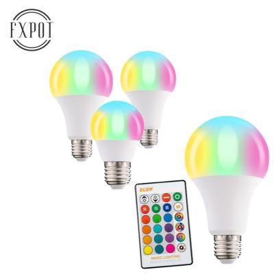 China High Efficiency FXPOT Remote Control Smart Light Bulb 10W E26 E27 RGBW Colorful Function Existing Smart Light Bulb for sale