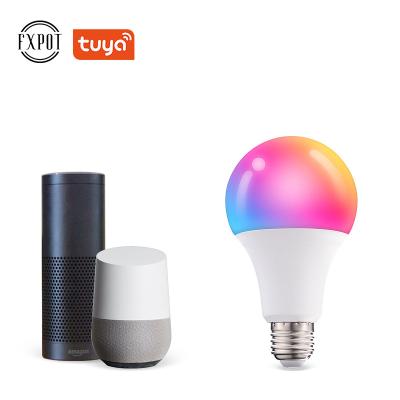 China High Efficiency FXPOT Tuya Lifetime Aluminum Dimmable Bluetooth Wifi RgbW Single Colored Smart Light Bulb for sale