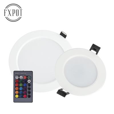 China High Efficiency FXPOT 9W Custom Commercial CCT Infrared Remote Control Smart LED Downlight for sale