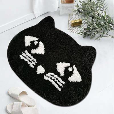 China Washable Wholesale Cartoon Printed Cute Animal Cat Large Size Carpet Living Room for sale