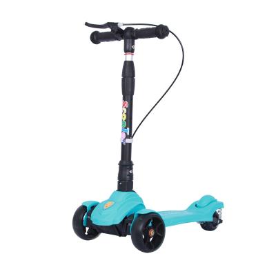 China PU Wheels Kids 110mm Big Wheels Kick Scooter 100% Aluminum Foldable Adult Scooters / Rubber Wheels for sale