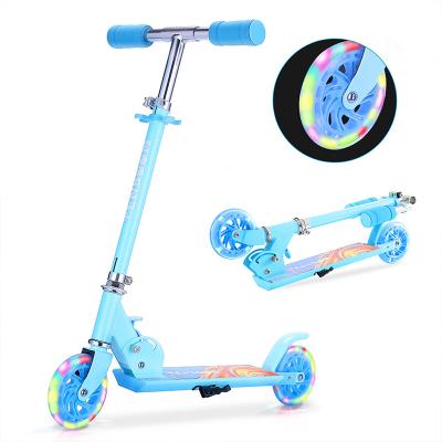 China Fast Folding Scooter For Kids With LED Light Up Wheels, Height Adjustable Kick Scooters For Boys And Girls, 50kgs Weight Ca for sale