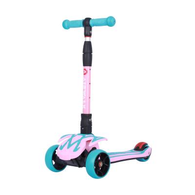 China PU Wheels Kids 110mm Big Wheels Kick Scooter 100% Aluminum Foldable Adult Scooters / Rubber Wheels for sale