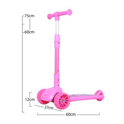 China PU 3 Wheels Kid Scooter Kids Kick Scooters New Style Foldable Scooter For Sale for sale