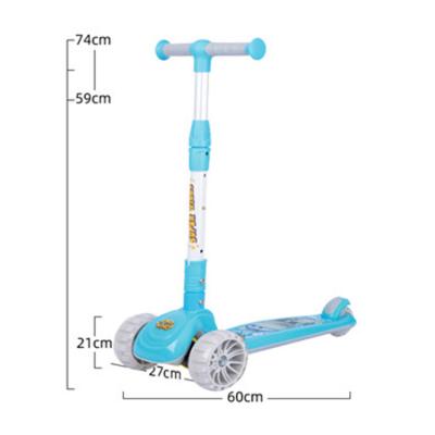 China Best PU push kids 3 wheels aluminum alloy kids kick scooter for sale for sale