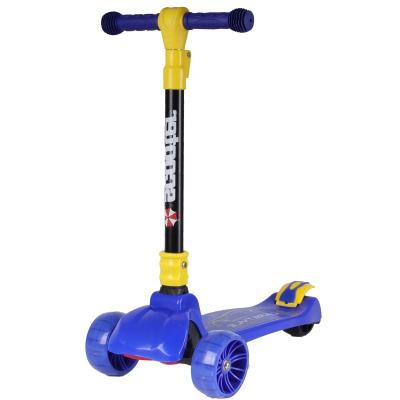 China pull-up T bar children's bike scooter flashing wheels fold 3 wheels kick scooter perfect for 2 year old 14 year old kids for sale