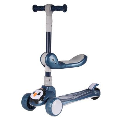 China OEM/ODM Child Scooters Manufacturer 3 Wheels Folding Kids Baby Kick Scooter With Seat for sale